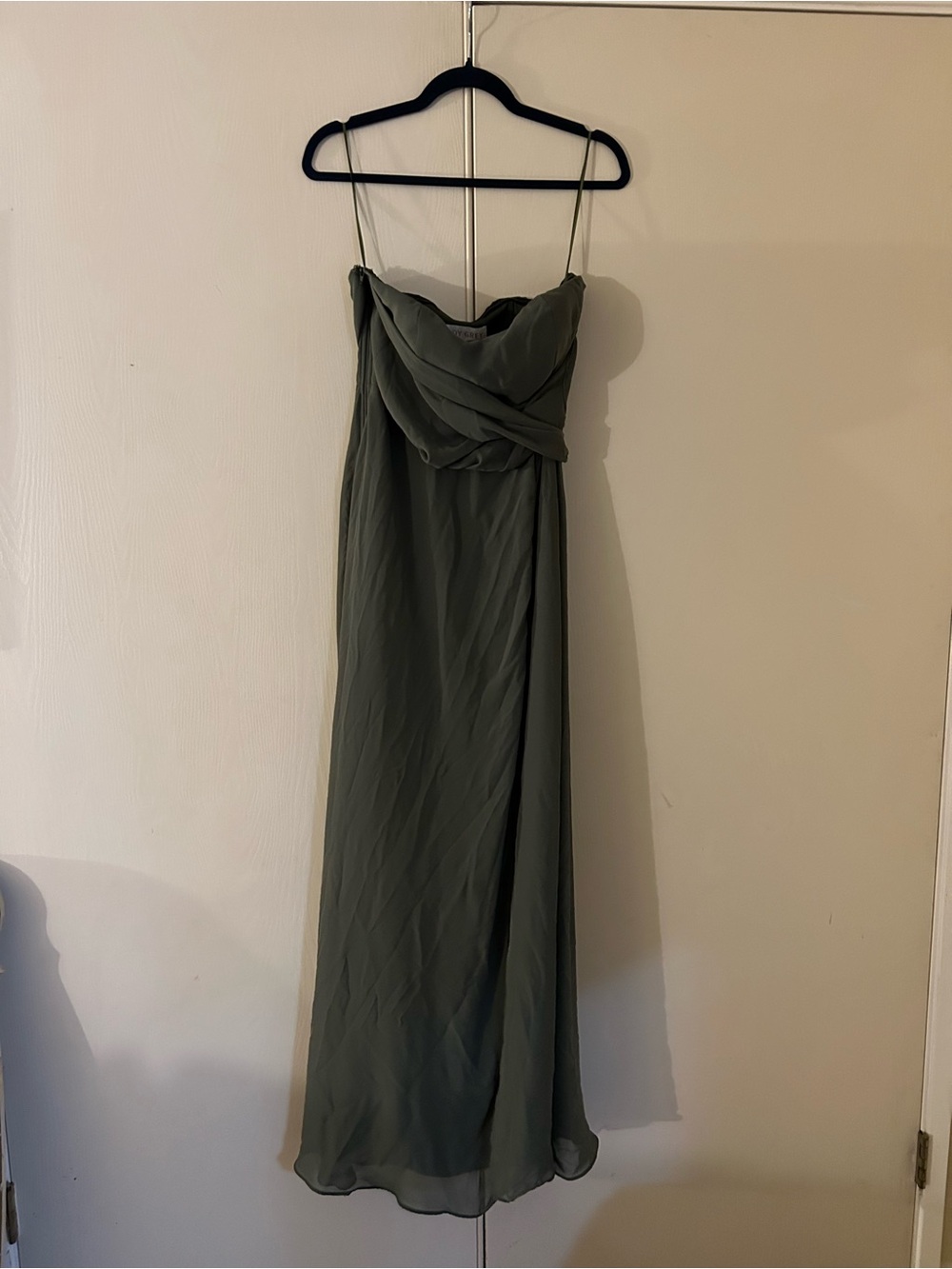 Birdy Grey Mia Dress Matte Satin Eucalyptus - Picture 2 of 7